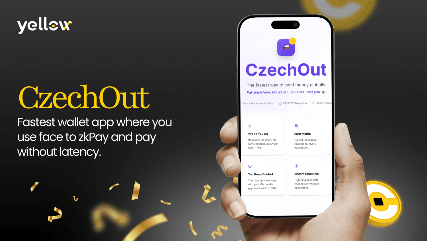 CzechOut Unveils Face ID Smart Wallet With Zero-Latency Payments Through  Yellow Protocol Integration | Yellow.com
