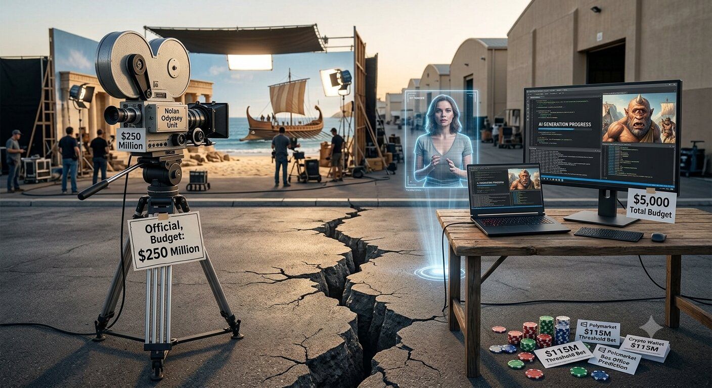 โอดิสซี 250 ล้านดอลลาร์ของโนแลน เจอคู่แข่งหนังสร้างด้วย AI งบหลักหมื่น
