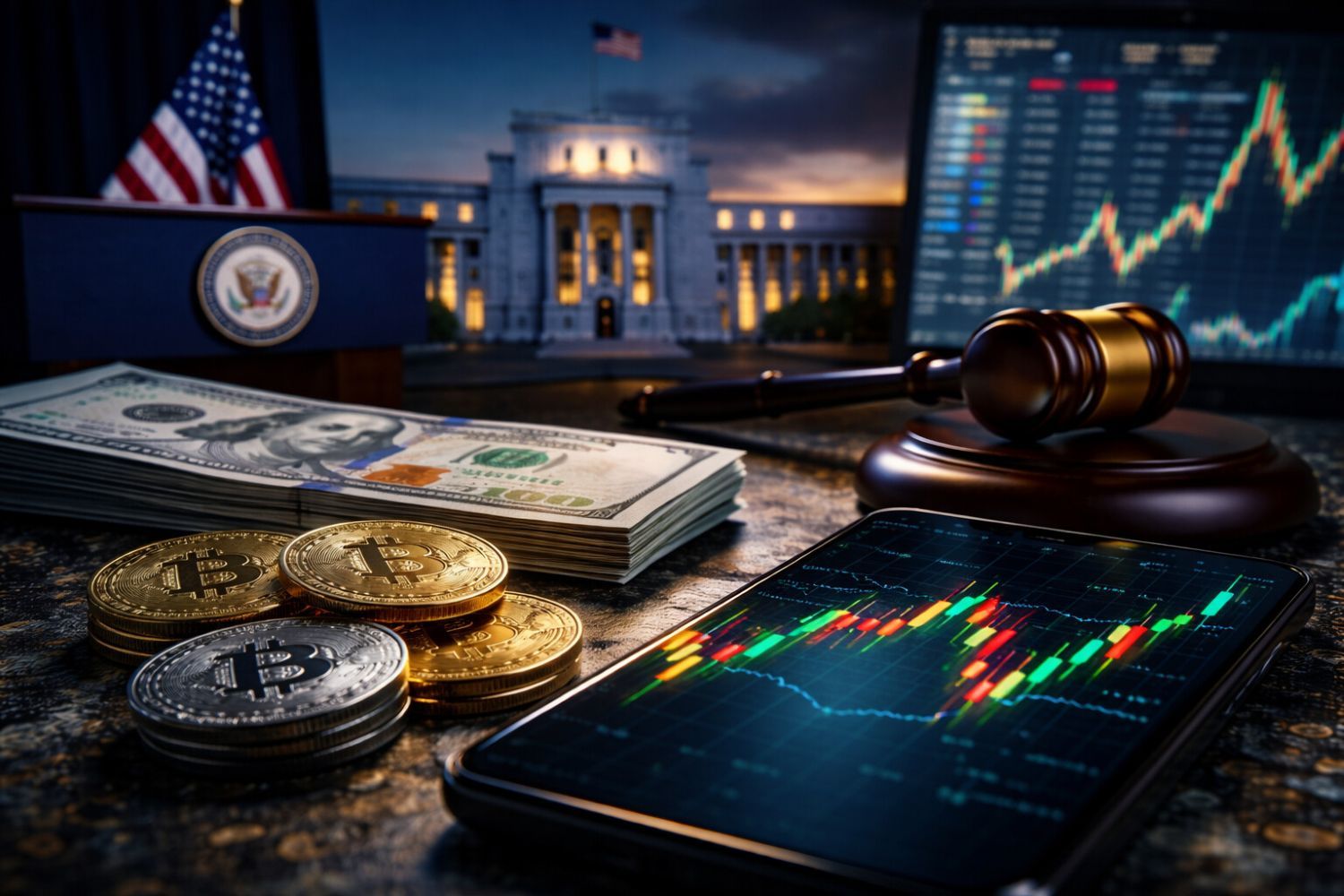Crypto Markets Face Critical Test As Fed, Trump, Tech Earnings And Shutdown  Deadline Collide | Yellow.com