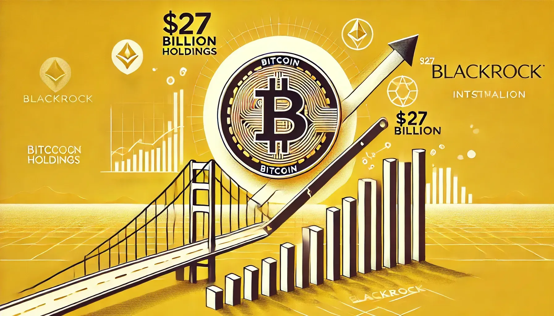 BlackRock reúne 400k Bitcoin, elevando la tenencia del token a $27 mil  millones | Yellow.com