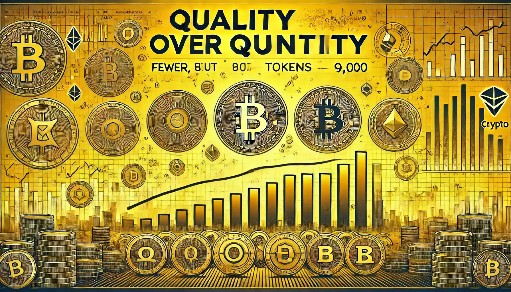 9,000개 자산 암호화폐 산업의 90%를 제어하는 상위 20개 코인 - 연구 | Yellow.com