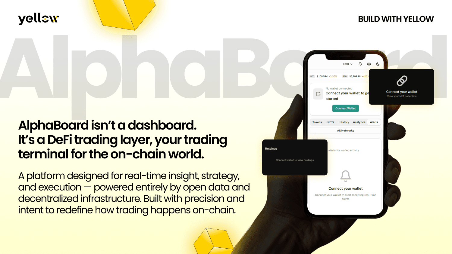 Yellow SDK Powers New AlphaBoard Trading System With Real-Time Whale  Tracking, Gas Monitoring | Yellow.com