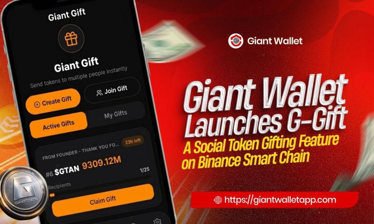 Giant Wallet 推出 G-Gift —— 基于币安智能链的社交代币红包功能