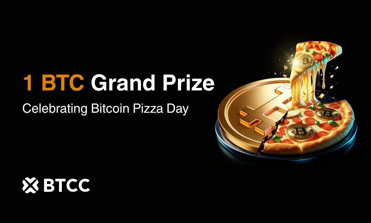 La plateforme BTCC célèbre le Bitcoin Pizza Day avec une campagne Pizza Mystère et un grand prix de 1 BTC