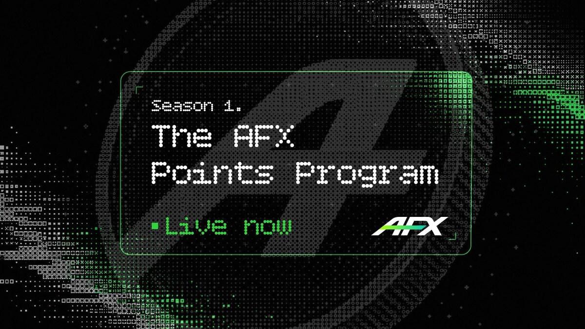 AFX lance un programme de points sur le mainnet pour récompenser les vrais traders, fournisseurs de liquidité et communautés