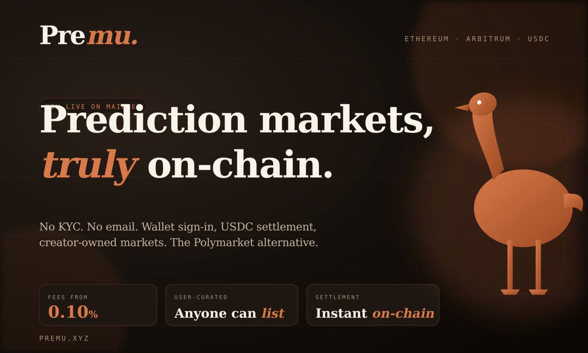 Premu.xyz: Die dezentrale Polymarket-Alternative – von Nutzern kuratierte Prognosemärkte, die jeder starten kann