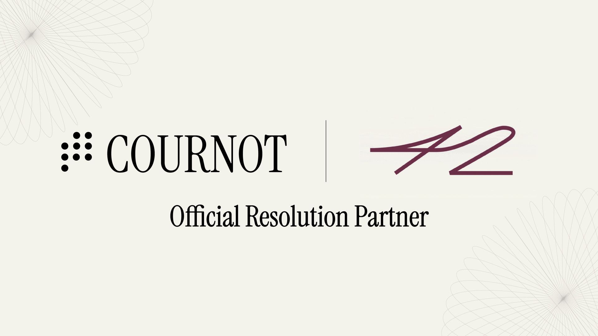 Cournot, 토큰화된 미래 결과를 위한 이벤트 트레이딩 프로토콜 42의 공식 결의(resolution) 레이어가 되다