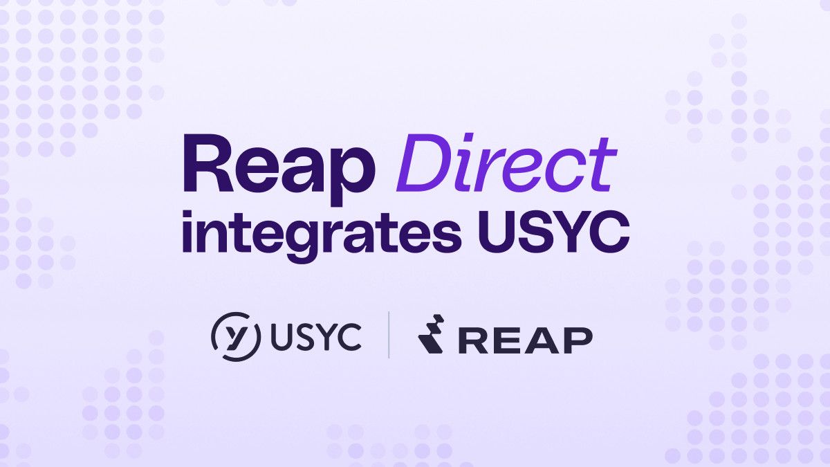Reap integra USYC para avançar capacidades de tesouraria para empresas globais