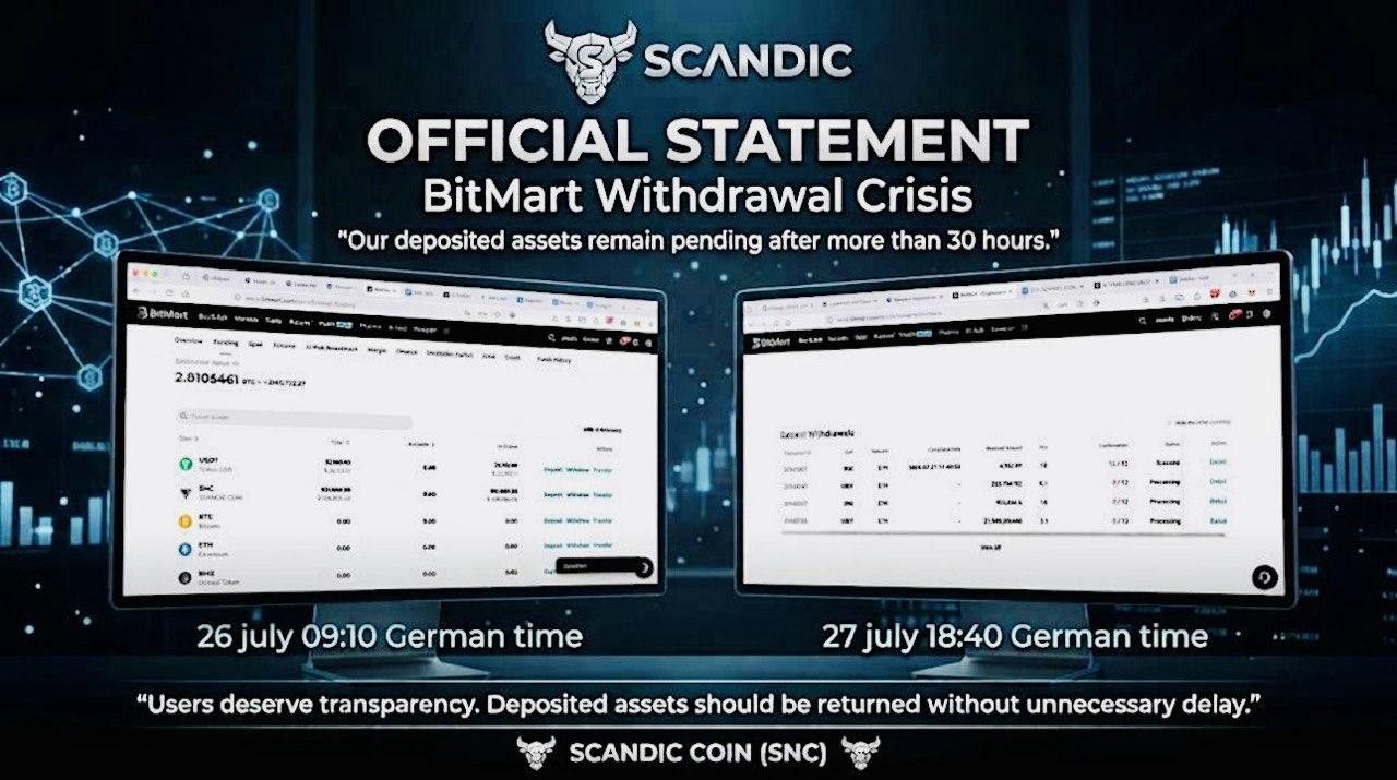 desktop-سكانديك-كوين-تصدر-بياناً-بشأن-تجميد-السحوبات-في-bitmart-وشبهات-نقص-السيولة