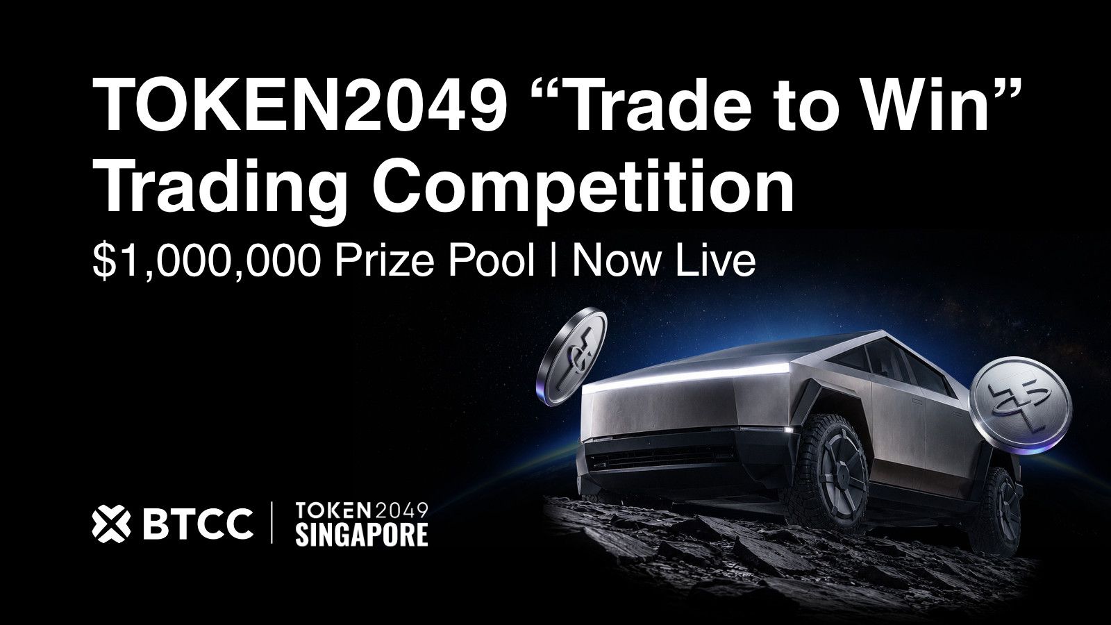 BTCC Exchange Launches $1M "Trade to Win" Competition Ahead of TOKEN2049, with Tesla Cybertruck as Top Prize | Yellow